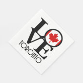 Serviette En Papier Amour Toronto (Coin)