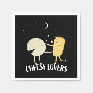 Serviette En Papier Amoureux de fromage français Amoureux de fromage