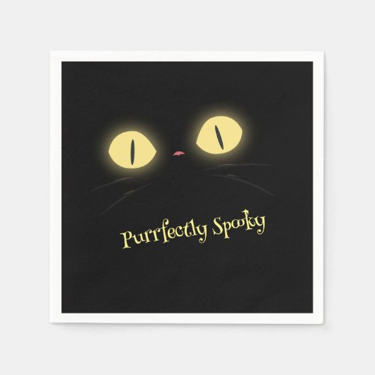 Serviette En Papier Amoureux de les chats parfaitement Éffrayants (Devant)