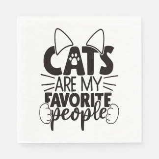 Serviette En Papier Amoureux des chats