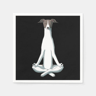 Serviette En Papier Amoureux des chiens | Yoga Italien Greyhound