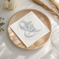 Ampersand bleu rustique et Mariage floral