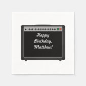 Serviette En Papier Amplificateur personnalisé Rock and Roll Party (Devant)