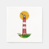 Serviette En Papier Amrum Lighthouse Allemagne (Devant)