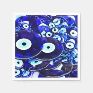 Serviette En Papier Amulettes des yeux bleus