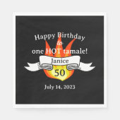 Serviette En Papier Amusant 50e anniversaire "Hot Tamale" Funny Person (Devant)