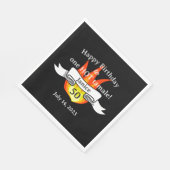 Serviette En Papier Amusant 50e anniversaire "Hot Tamale" Funny Person (Coin)
