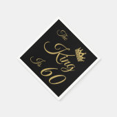 Serviette En Papier Amusant 60ème anniversaire pour les hommes (Coin)