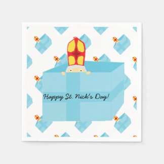 Serviette En Papier Amusant Cute Kids Art St. Nicholas Sinterklaas