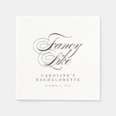 Serviette En Papier Amusant Fancy Like Script Country Bachelorette (Devant)