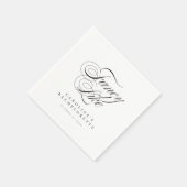 Serviette En Papier Amusant Fancy Like Script Country Bachelorette (Coin)