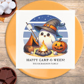 Serviette En Papier Amusant Ghost Camping Halloween Happy Camp-o-ween