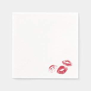Serviette En Papier AMUSANT ! Imprimantes Red Lipstick