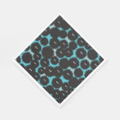 Serviette En Papier Amusant monstres noirs moelleux (Coin)