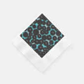 Serviette En Papier Amusant monstres noirs moelleux (Coin)