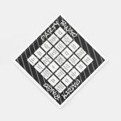 Serviette En Papier Amusant noir blanc rayures parties serviettes (Coin)