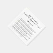 SERVIETTE EN PAPIER AMUSANT SAVIEZ-VOUS QUE MOMMY FAITS BÉBÉ SHOWER (Coin)