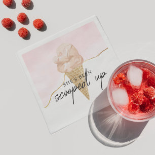 Serviette En Papier Amusante aquarelle Fête des mariées de glace