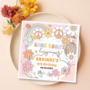 Serviette En Papier Amusante fête d'anniversaire de Pâques Super