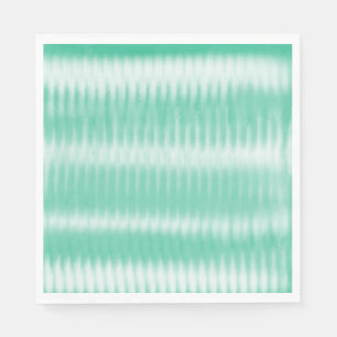 Serviette En Papier Amusants Aqua Green White Tie Dye Napkins