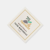 Serviette En Papier Amusants Humour Gardening 70e anniversaire de fête (Coin)