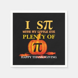 Serviette En Papier Amusants J'ESPIONNE CITROUILLE PIE Thanksgiving