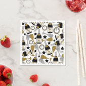 Serviette En Papier Amusants Nouvel An Eve champagne de fête serviette (En situation)