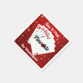 Serviette En Papier Amusants temps de jouer Pinochle Plaque de papier (Coin)