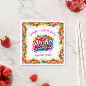 Serviette En Papier Amusants Tropical Aloha Anniversaire Luau (En situation)