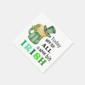Serviette En Papier Amusants Wee Bit Irish Cocktail Napkins (Coin)