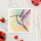 Serviette En Papier Amusement de colibri de déjeuner (En situation)