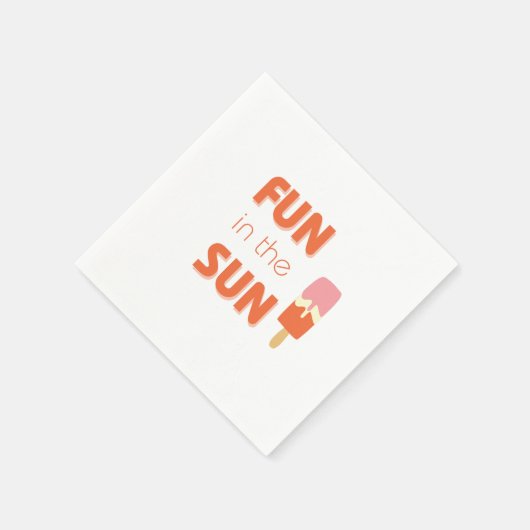 Serviette En Papier amusez-vous au soleil. Serviettes et fournitures (Coin)