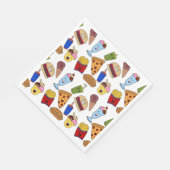 Serviette En Papier Amusing Papiers de Nourriture Rapide (Coin)