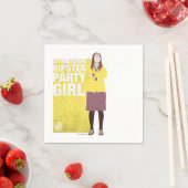 Serviette En Papier Amy | Downtown Hipster Party Girl (En situation)