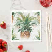 Serviette En Papier Ananas (En situation)