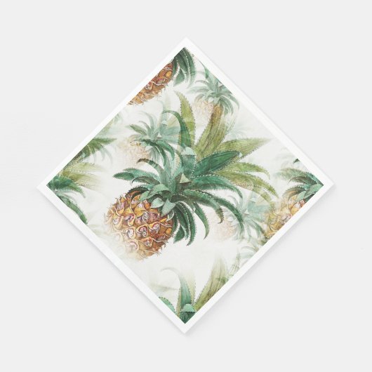 Serviette En Papier Ananas (Coin)