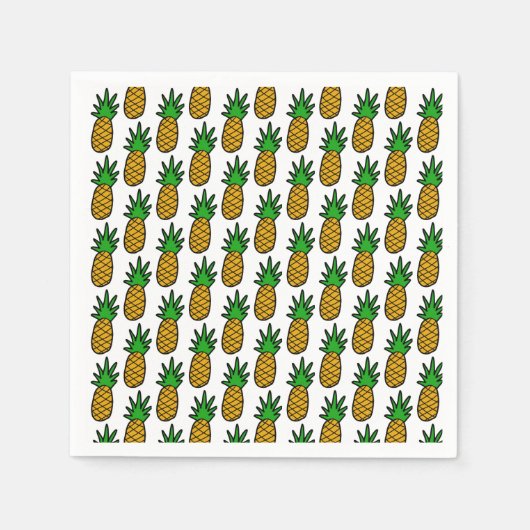 Serviette En Papier Ananas (Devant)