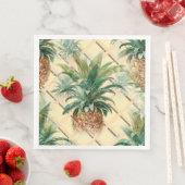 Serviette En Papier Ananas (En situation)