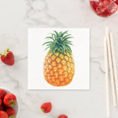 Serviette En Papier Ananas (En situation)