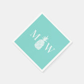 Serviette En Papier Ananas #11 Couple 2 Monogramme Initial DIY Couleur (Coin)