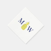 Serviette En Papier Ananas #11 Couple 2 Monogramme initial do-it-yours (Coin)