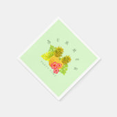 Serviette En Papier Ananas Chic Green (Coin)