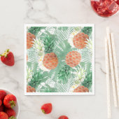 Serviette En Papier Ananas, couple doux, (En situation)