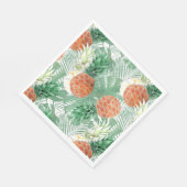 Serviette En Papier Ananas, couple doux, (Coin)
