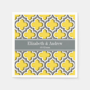 Serviette En Papier Ananas Dk Gris Marocain #5DS Nom de l'omble Monogr