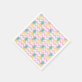 Serviette En Papier Ananas et Chevron (Coin)