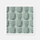 Serviette En Papier Ananas, fruit tropical design motif (Devant)