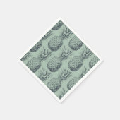 Serviette En Papier Ananas, fruit tropical design motif (Coin)