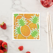 Serviette En Papier Ananas funky (En situation)