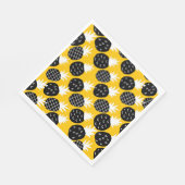 Serviette En Papier Ananas noir (Coin)